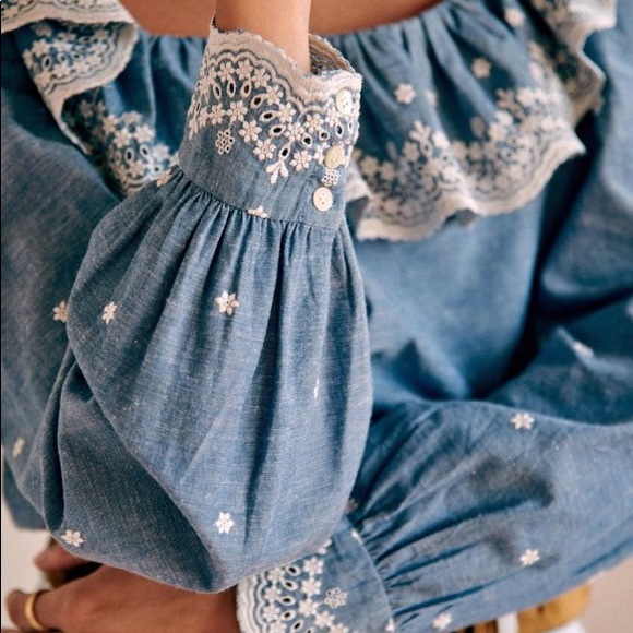 Sezane BLOUSE FRANCESKA, 2, NWT - Picture 2 of 4